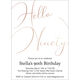 Hello Ninety Foil Birthday Invitations Image 8 of 8